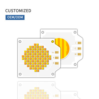 Customized ODM OEM High Power Bi-color COB LED Chip 50W+50W 200W+200W for Film Light with 2700K-6000K Color Temperature