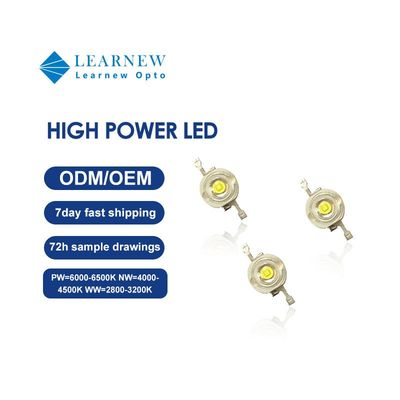 Настраиваемый светодиодный чип высокой мощности 1-3 Вт с углом обзора 120° и 2-летней гарантией для сценического освещения