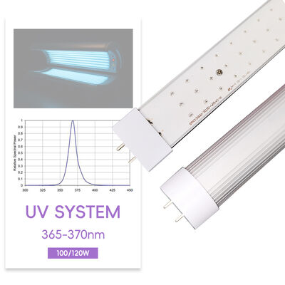 1.5M UV LED Tube 365nm 370nm 100W 120W UV Tube Lamp Медицинская 1.7M AC Дизайн загорания кровати УФ LED Фототерапия эксперт