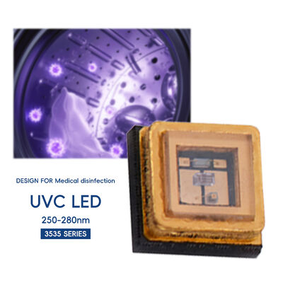Высокомощный светодиодный чип UVC 3535 мощностью 1 Вт, 5-7 В, 250 нм, 260 нм, 270 нм, 280 нм, светодиодная лампа для отверждения