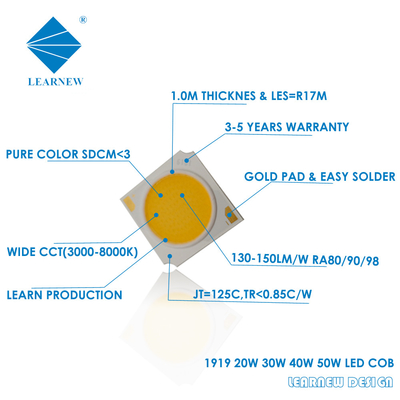 15w 20w 25w 30w COB LED Chip 2700 3000K 4000 4500K 6000 6500K Для светодиодных автомобильных фонарей