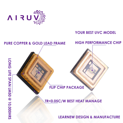 СИД 3535 6V обломока 255nm SMD СИД LEARNEW 1W UVC для обеззараживания воздуха