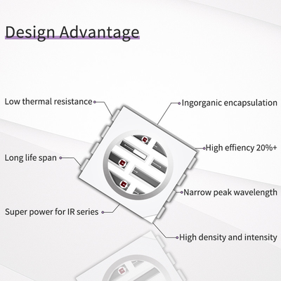 Оптовая продажа SMD5050UYFIR SERIES 0,5w LED Chip 585-595nm 840-850nm 80-100mW для камер и 3D-печати С бесплатным образцом