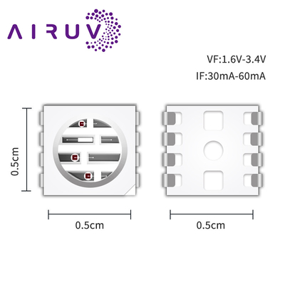 SMD5050PIR2 серии высокопроизводительные чипы 0.3w 585-595nm 840-850nm 80-100mW для камер и 3D-печати