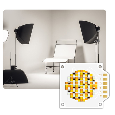 250 Вт VF 24-26 Вт Снижаемый 5 цветов RGBCW COB LED чип с высоким CRI 90RA для освещения сцены