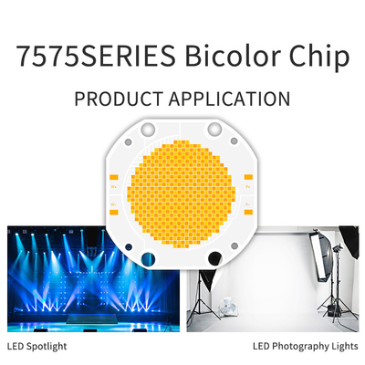 600w + 600w Двухцветный Cob Led Chip 7575 Снижаемый 2700-6500k 54v 60v Для фотографии