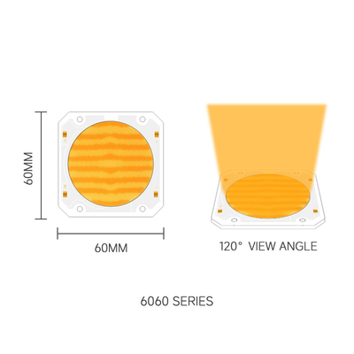 Би-цветный Cob Led Chip 6060 Dual CCT 2700K 6500K Cob Chip высокая мощность 300W * 2 светодиоды