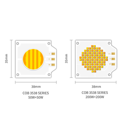 2700k 6500k Регулируемый CCT LED COB 500W 200W Высокая мощность Ra95 Ra97 COB LED чип для фотолампы