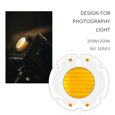 Высокая мощность 200 Вт R61 60X60MM 34MM LED COB Chip Bi Color Flip Chip для светодиодов CCT 620nm/460nm