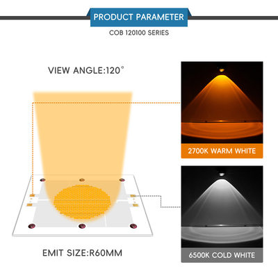 оптовый водонепроницаемый 75V 85V 2700K/6500K 1200w+1200w Bi Color LED Chips