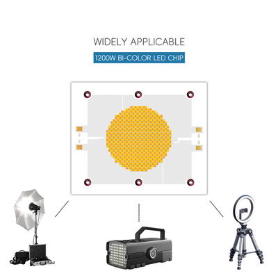 Бицветный светодиодный чип высокой мощности 1200W*2 70-100Lm/W Dual CCT 2700K 6500K Для фотографии свет 120100