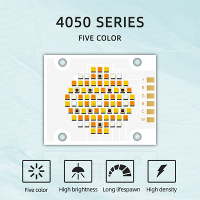 Высокопроизводительный 180 Вт УФ светодиодный свет кварцевая линза 4050 SMD чип 620nm/460nm/520nm/2700K /6500K Пять цветных COB LED чипов