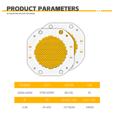 Индивидуальная мощная светодиодная плата COB Chip LED с высоким CRI 200 Вт 300 Вт 500 Вт 600 Вт 700 Вт 1200 Вт, светодиодный световой модуль