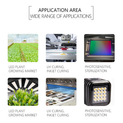 Настраиваемый УФ-светодиодный чип SMD 3535 3838 8025 220-420 нм Гарантия 5 лет