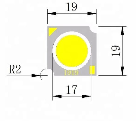 50W COB LED Chip 19x19mm 24V for Indoor Lighting