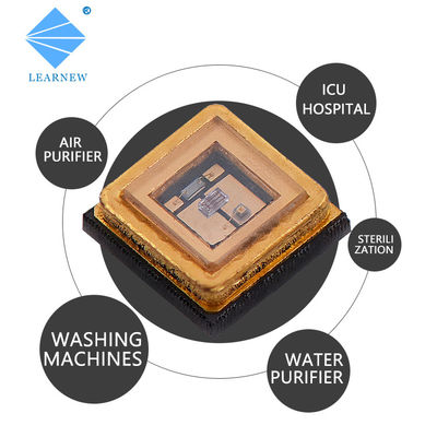 CE сертифицированный 270nm 265nm 275nm UVC LED чип с кварцевым стеклянным линзой для очистителя воды