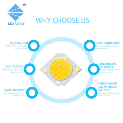 High Power COB LED Chip with 9V-24V Input Voltage 3-50W Power Range and 120° Viewing Angle for LED Spotlight & Solar Light