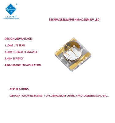 High Brightness UV LED Chip with 60° Viewing Angle and 10000 Working Hours for Printing Curing