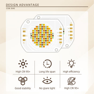350W COB LED чип 2700K-6500K RGBCW с регулировкой полного цвета и углом обзора 120° для сценического и фото освещения