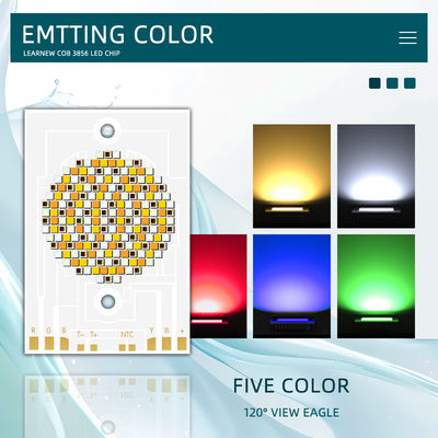 5-в-1 RGBWW COB LED чип 300 Вт 500 Вт 460/520/620 нм для сценического освещения и DIY проектов