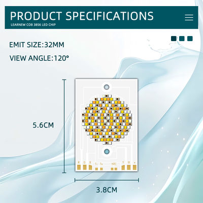 Мощный COB LED чип 300W 500W RGBWW 38x56мм 110LM/Вт 2400K-7000K для коммерческого освещения