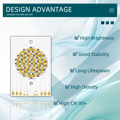 Мощный COB LED чип 300W 500W RGBWW 38x56мм 110LM/Вт 2400K-7000K для коммерческого освещения
