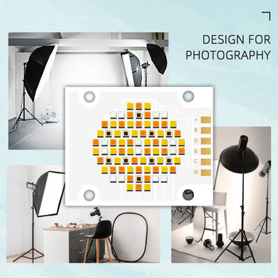 RGBWC пятицветный COB LED чип 180W 300W с входным напряжением 21-24V и углом обзора 120° для фотосъемки