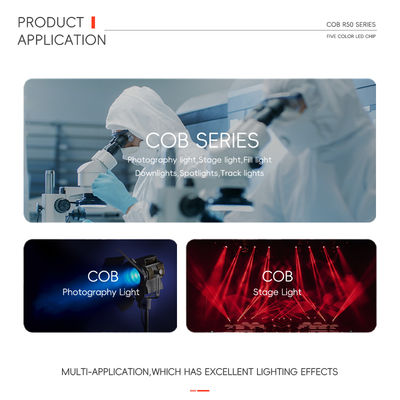 Высокомощный 300W 700W RGBW Круглый 36 мм 5 в 1 Цветной 110LM/W Смарт COB LED чип для киноосвещения