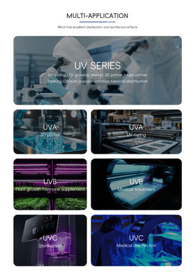 Настраиваемая высокая мощность 0,5 Вт UVC LED Chip SMD LED Chip Flip Chip 250-270nm 5-7V для промышленной дезинфекции воздуха водой