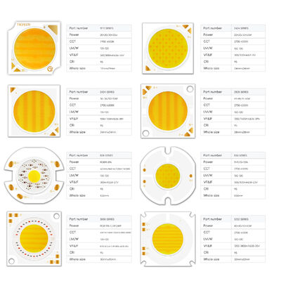 Оптовая продажа Высокая световая эффективность 300W+300W 5555 Двухцветный мощный COB LED чип Высокий CRI 95 Белый COB для кино- и видеосъемки