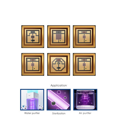 5W-7W УФ светодиод 55mil SMD3838 Высокая мощность 365nm 385nm 395nm 405nm УФ-очищающие УФ-чипы