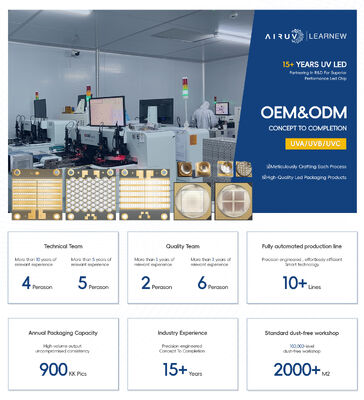 5W-7W УФ светодиод 55mil SMD3838 Высокая мощность 365nm 385nm 395nm 405nm УФ-очищающие УФ-чипы