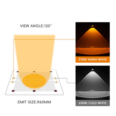 1200W 75-85V Ra95 2700K/6500K 18-21A*2 120x100mm Высокомощный светодиодный COB-чип для фотолампы Белый теплый белый двойной гаситель