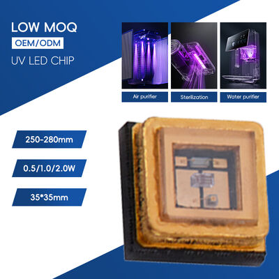 Оптовая цена УФ-светодиод SMD 0,5 Вт УФ-светодиодный чип 265-285 нм УФ-светодиод 3535