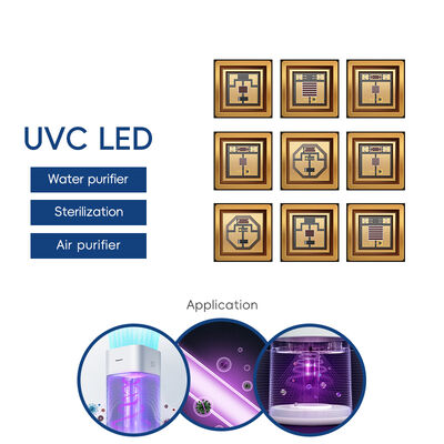 UV UVC 3535 Пакет 265nm SMD Высокопроизводительный SMD 100mA 150mA UVC LED-диод 1W 255nm 275nm Очистки воды и воздуха