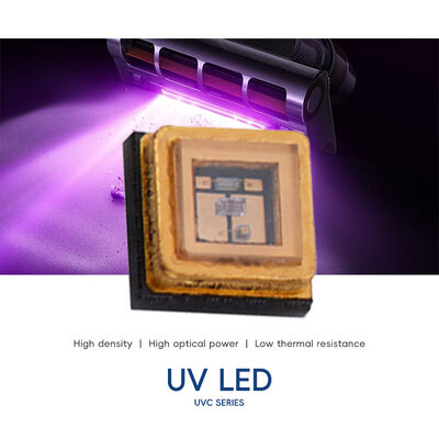 3W UVC 3535 Корпус 265 нм SMD Высокопроизводительный SMD 500 мА UVC светодиод Высокая эффективность 110 мВт 275 нм Очистка воды и воздуха