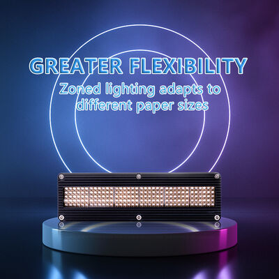Длинный срок службы AC220V 1200W Ультрафиолетовая светодиодная система 395nm 310mm Длина печатные машины 12w/cm2 0-12V Приглушительный офсетный принтер