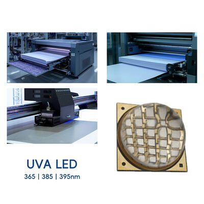 OEM ODM Бесплатный образец Высокая мощность 100W 200W 300W UVA COB UV LED Chip 365nm 385nm 395nm 33500-120000mW УФ-модуль лечения светодиодов